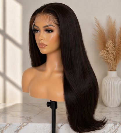 ✨ Brazilian Silky Straight Full Lace Wig | 100% Human Hair
